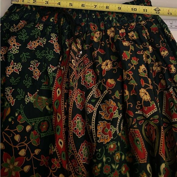Women’s Colorful Elephant Cotton Jaipuri Sanganeri Print Maxi Skirt One Size - Picture 6 of 8